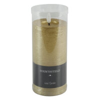 Countryfield LED-Stumpenkerze Gold Ø 7,5 ×...