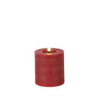 Countryfield LED-Stumpenkerze Rot Ø 7,5 ×...