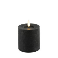 Countryfield LED-Stumpenkerze Schwarz Ø 7,5 cm...