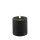 Countryfield LED-Stumpenkerze Schwarz Ø 7,5 cm – Echtwachs, Timer, dimmbar, IP20