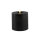 Countryfield LED-Stumpenkerze Schwarz Ø10×12,5 cm – Echtwachs, Timer, flackernd