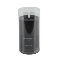 Countryfield LED-Stumpenkerze Schwarz Ø7,5 ×...