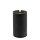 Countryfield LED-Stumpenkerze Schwarz Ø7,5 × 15 cm – Echtwachs, Timer, dimmbar, IP20
