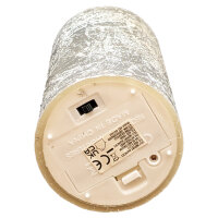 LED Stumpenkerze Ø7,5x15 cm – Echtwachseffekt, Timer, Batteriebetrieb