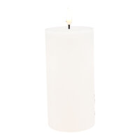 LED Stumpenkerze Ø7,5x15 cm – Echtwachseffekt, Timer, Batteriebetrieb