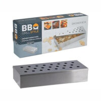 BBQ Smoker Box Edelstahl – 24x10x4,5 cm –...