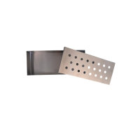 BBQ Smoker Box Edelstahl – 24x10x4,5 cm –...