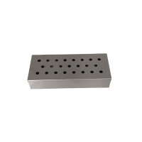 BBQ Smoker Box Edelstahl – 24x10x4,5 cm – Räucherbox für Gasgrill & Holzkohle – Grillzubehör
