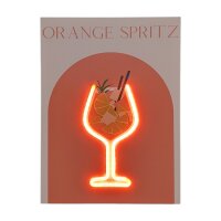 LED Neon Wandbild "ORANGE SPRITZ" Cocktail...