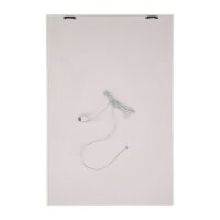 LED Neon Wandbild Graffiti "Life is Beautiful" – 40x60 cm – Street Art Leuchtrahmen mit Pinkem Herz – USB-Anschluss