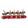 Linen & More Rudolf Zugluftstopper rot – Gesstrickt mit Elchmotiven 88 cm