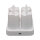 LED Stumpenkerzen weiß mit Ladeplatte - 4er Set, wiederaufladbar, Fernbedienung Ambiancelight