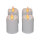 LED Stumpenkerzen weiß mit Ladeplatte - 4er Set, wiederaufladbar, Fernbedienung Ambiancelight