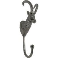 Mars & More Kleiderhaken Steinbock Aluminium Silber...