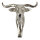 Mars & More Kleiderhaken Stier Aluminium Silber – 19 cm