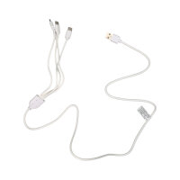 LED-Stumpenkerzen 4er Set Ø 7 x 10 cm wiederaufladbar mit Fernbedienung & Timer Weiß