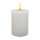 LED-Stumpenkerzen 4er Set Ø 7 x 10 cm wiederaufladbar mit Fernbedienung & Timer Weiß
