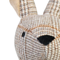Mars & More Türstopper Hase kariert – Stofffigur mit Weste im Landhausstil