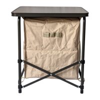 Redcliffs Alu Campingschrank faltbar 48x48x53cm – Beistelltisch mit Tragetasche Beige