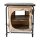 Redcliffs Alu Campingschrank faltbar 48x48x53cm – Beistelltisch mit Tragetasche Beige