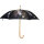 Mars & More Regenschirm Esel mit Fohlen – Schwarz, 105 cm, Tiermotiv-Stockschirm
