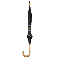 Mars & More Regenschirm Prosecco Spumante – Schwarz, 105 cm, edles Wein-Design