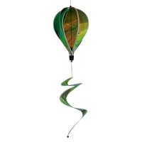 XXL Windspiel Heißluftballon Irisierend 110cm – Hängedekoration Garten Spirale