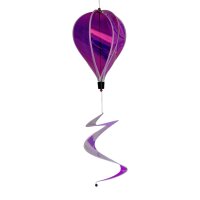 XXL Windspiel Heißluftballon Irisierend 110cm – Hängedekoration Garten Spirale