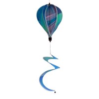 XXL Windspiel Heißluftballon Irisierend 110cm – Hängedekoration Garten Spirale