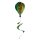 XXL Windspiel Heißluftballon Irisierend 110cm – Hängedekoration Garten Spirale