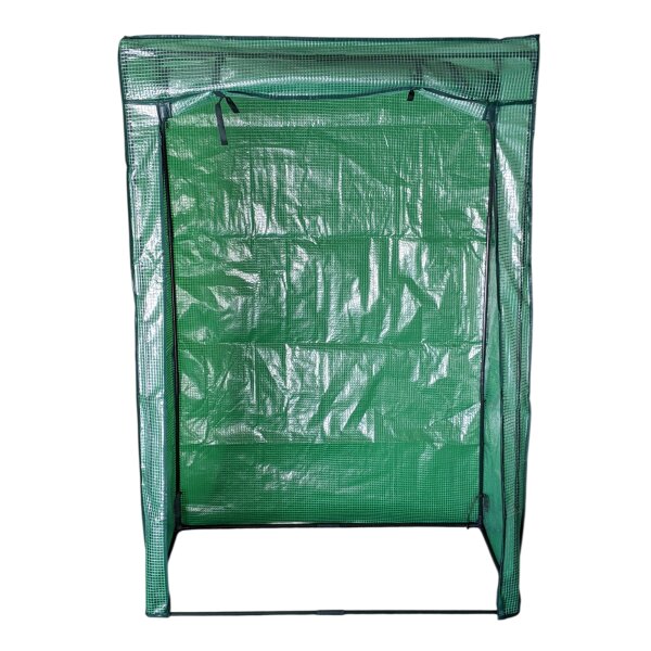 ProGarden Tomaten-Gewächshaus 100x50x150cm – Folienzelt Treibhaus Grün