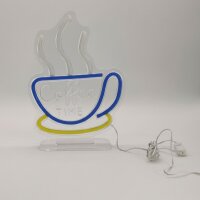 LED Neon Tischleuchte "Coffee Time" –...