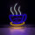 LED Neon Tischleuchte "Coffee Time" – 21x27,5 cm – Stylische Kaffeetassen-Deko mit Standfuß für Küche, Café & Büro – USB & Schalter