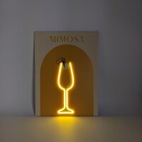 LED Neon Wandbild "MIMOSA" Cocktail –...