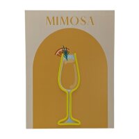 LED Neon Wandbild "MIMOSA" Cocktail –...