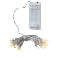 LED Lichterkette 20 warmweiße LEDs, 1,90 m,...