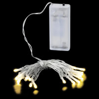 LED Lichterkette 20 warmweiße LEDs, 1,90 m,...