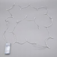 LED Lichterkette 20 warmweiße LEDs, 1,90 m, Batteriebox, für Innen
