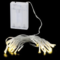LED Lichterkette 30 warmweiße LEDs, 2,90 m +30cm...