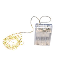 LED Silberdraht Batterielichterkette 132 LEDs 2m + 30cm...