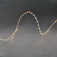 LED Silberdraht Batterielichterkette 198 LEDs 3m + 30cm...