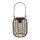 H&S Collection LED Solar Laterne Rattan-Optik Ø 15x16cm – Warmweiß Hängeleuchte Braun