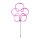 LED Neon Gartenstecker Blume 90cm – Outdoor Timer IP44 Batterie Deko