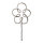 LED Neon Gartenstecker Blume 90cm – Outdoor Timer IP44 Batterie Deko