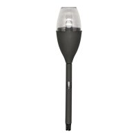 ProGarden LED Solar Gartenfackel Ø 6 x 37cm – Flammeneffekt – Mattschwarz/Dunkelgrau