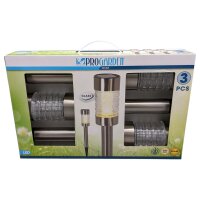 ProGarden LED Solarleuchten 3er Set – Edelstahl...