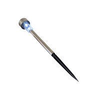 ProGarden Solar LED-Gartenleuchte aus Edelstahl –...