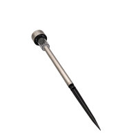 ProGarden Solar LED-Gartenleuchte aus Edelstahl – Kaltweiß – 37 cm Gesamthöhe (inkl. Erdspieß)