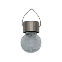 ProGarden Solar LED-Glasleuchte Edelstahl –...
