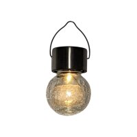 ProGarden Solar LED-Glasleuchte Edelstahl –...